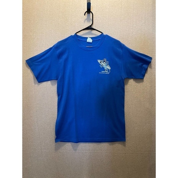 Yazbek Shirt Men's Medium Blue Mazatlan, Mexico - Picture 1 of 12